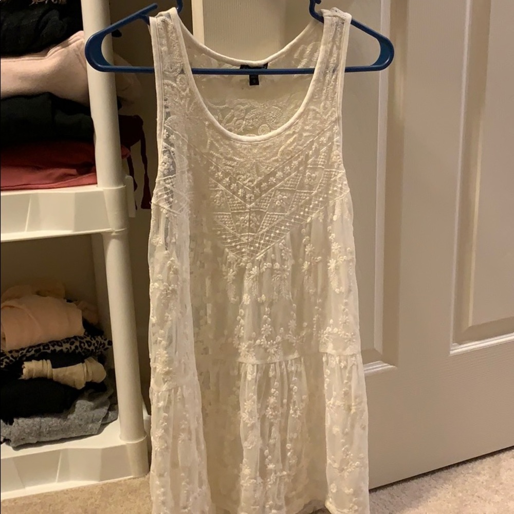 Sheer ivory top
